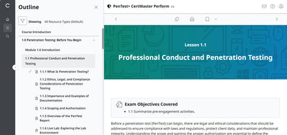 Best Offer  ✅ CompTIA PenTest+ CertMaster Perform  PT0-003 (V3) (3 Month Access)