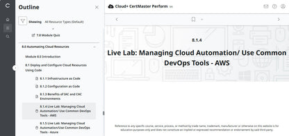 CompTIA Cloud+ CertMaster Perform (CV0-004)